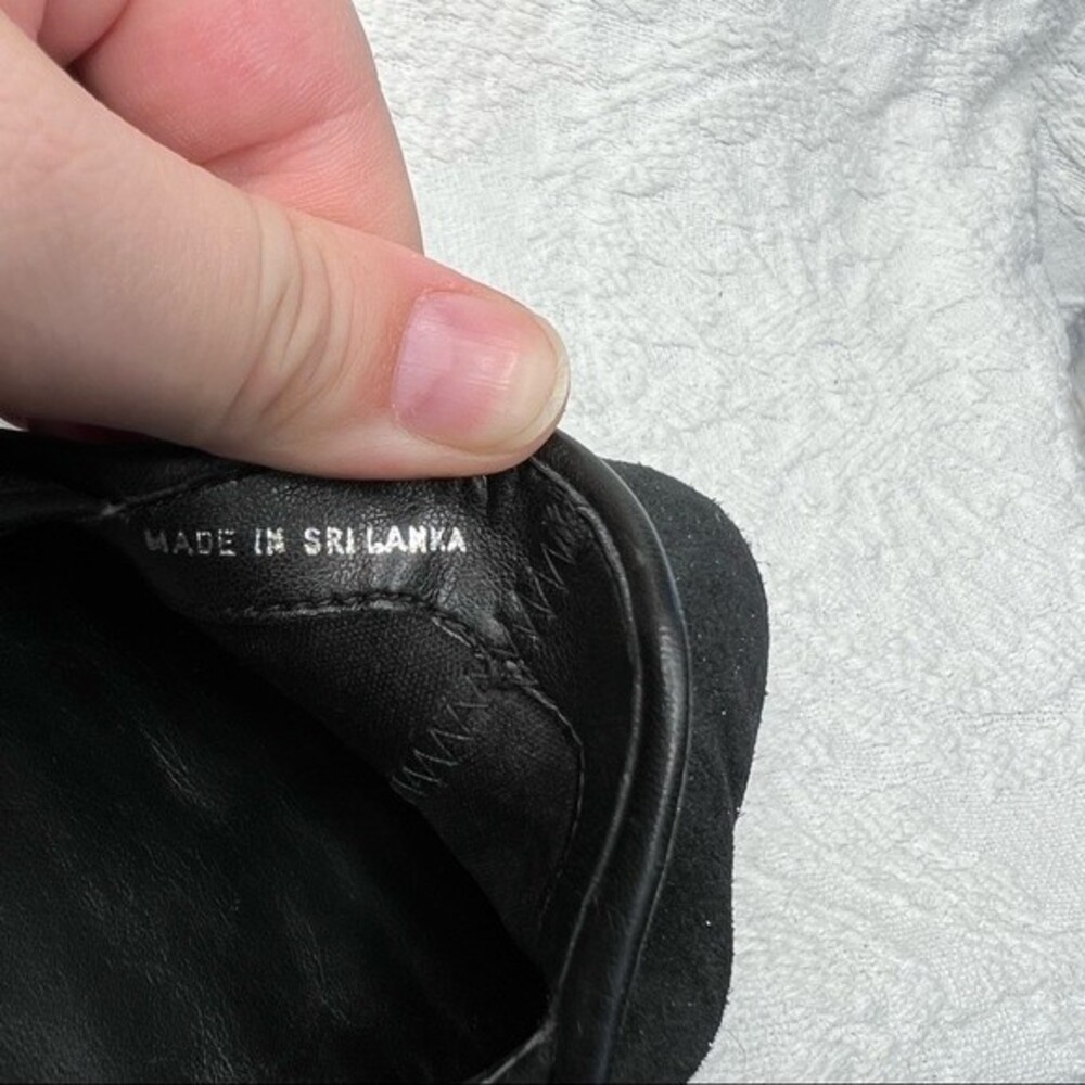The Flexx Flats Black Suede Leather Glitter Loafer Women's Size 6.5 - Picture 9 of 9